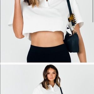 princess polly danielle top white